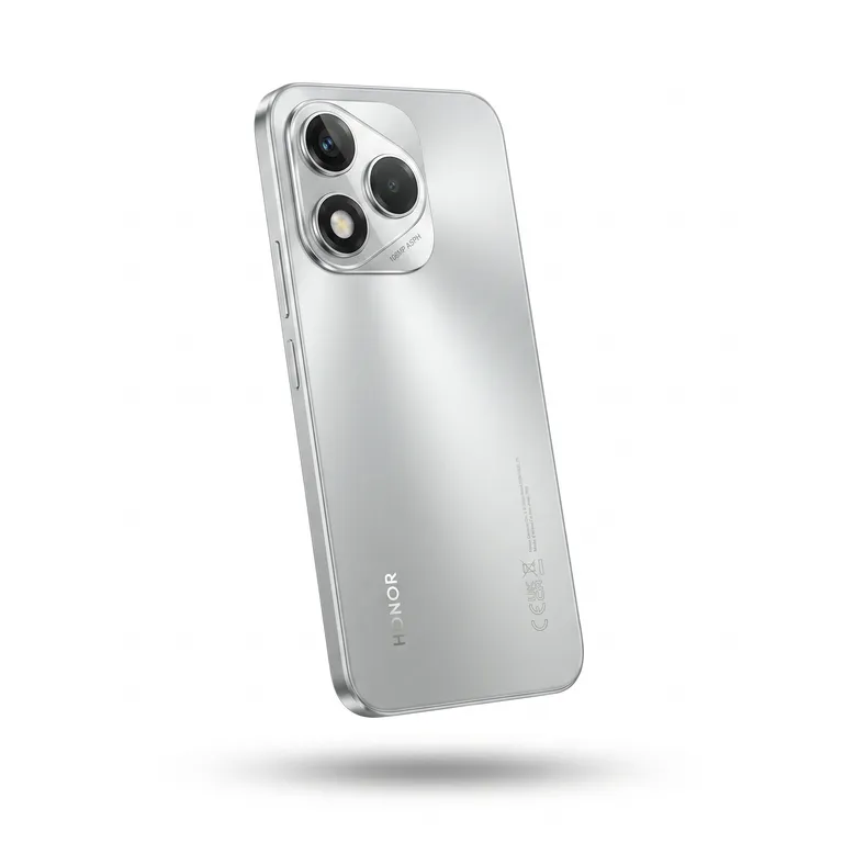 Rear view of refurbished Honor 400 5G Silver with camera array, unlocked, excellent condition, from mtm IT