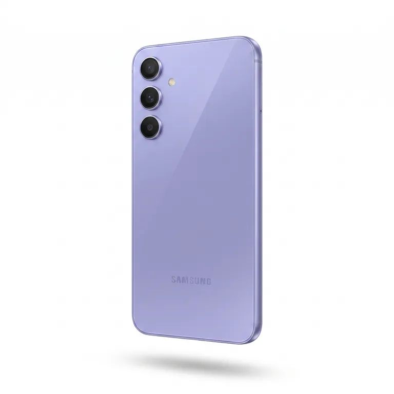 Back view of refurbished Samsung Galaxy A54 5G 256GB in Purple, excellent condition.